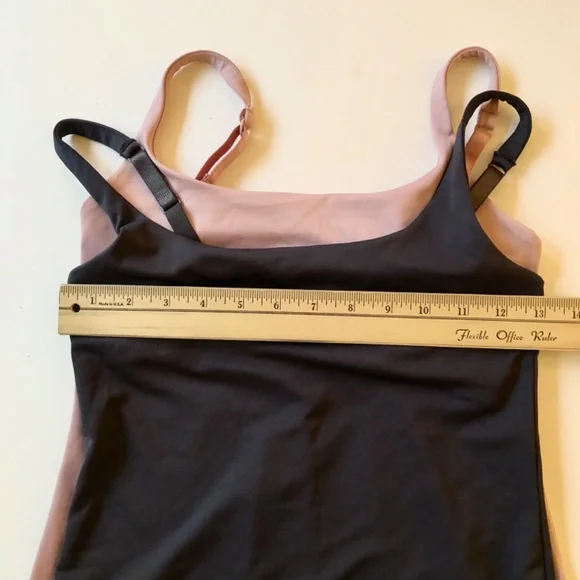 NWOT 2 Body Shaper Tank Tops W/Built in Bra - Picture 5 of 7